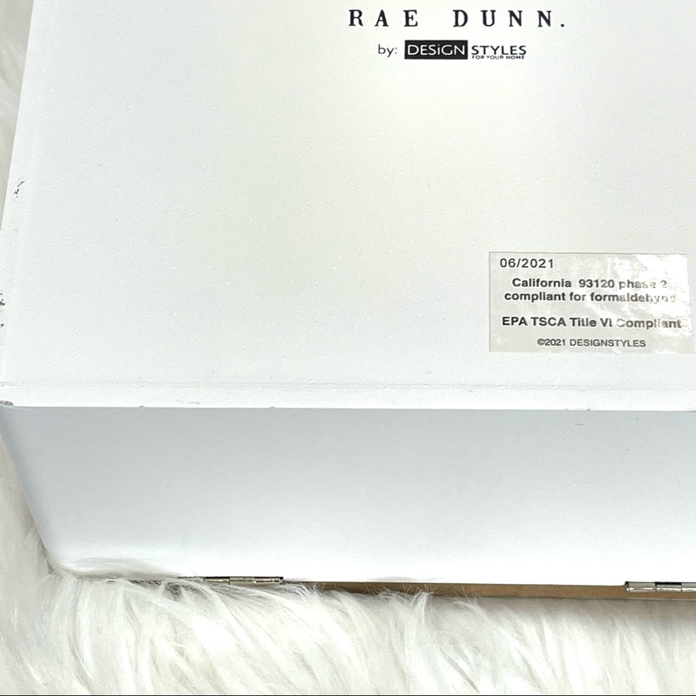 🌟SOLD Rae Dunn Jewelry Box Modern Farmhouse Wooden Special storage jewelry bo - Picture 9 of 12